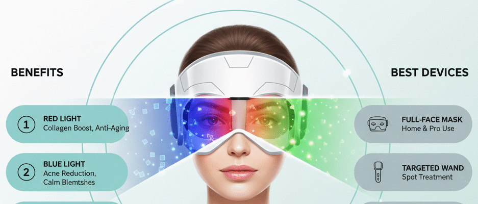 LED Light Therapy for Skin Benefits & Best Devices (2025 Guide).