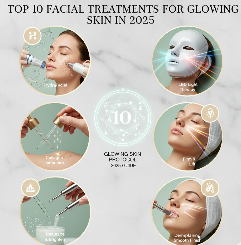 Top 10 Facial Treatments for Glowing Skin in 2025