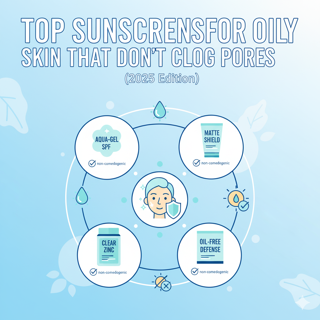 Top Sunscreens for Oily Skin That Don’t Clog Pores (2025 Edition)